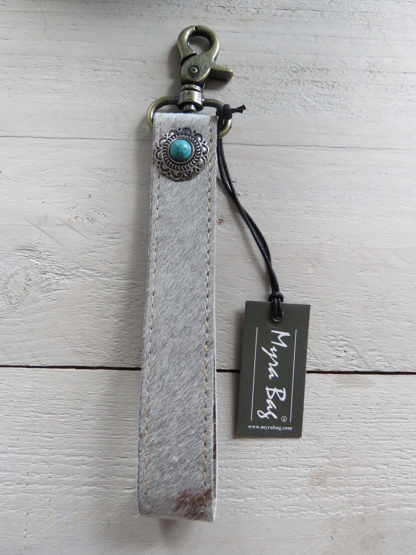 sleutel-/tashanger bohemian style (leer)