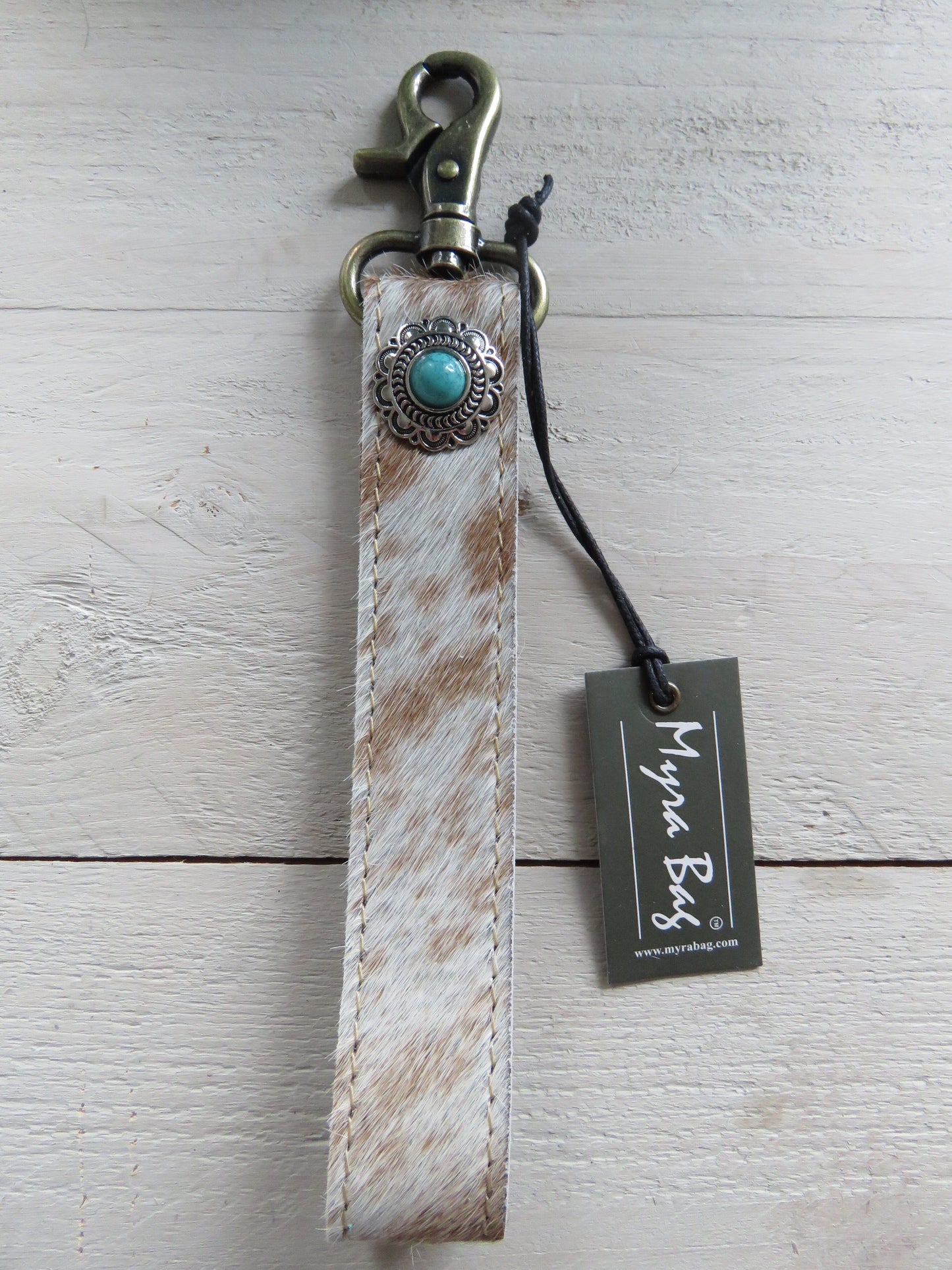 sleutel-/tashanger bohemian style (leer)