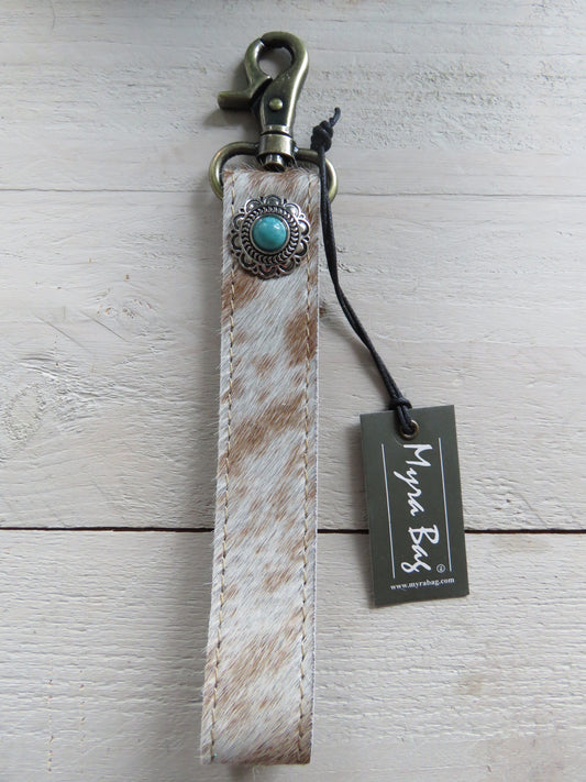 sleutel-/tashanger bohemian style (leer)
