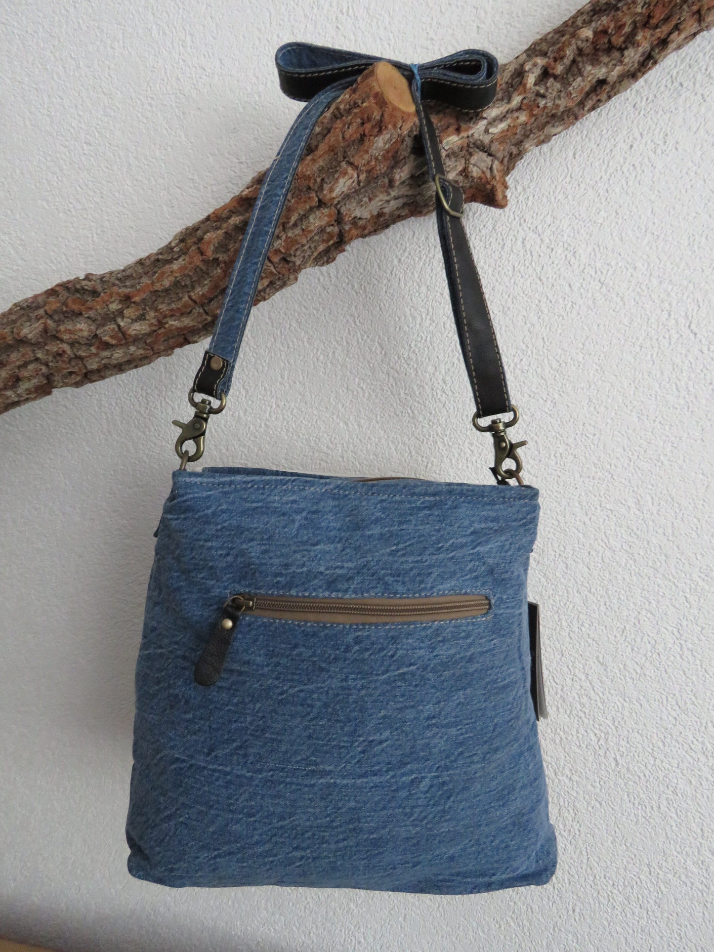 hand/schoudertas van Myra Bag (canvas/leer)