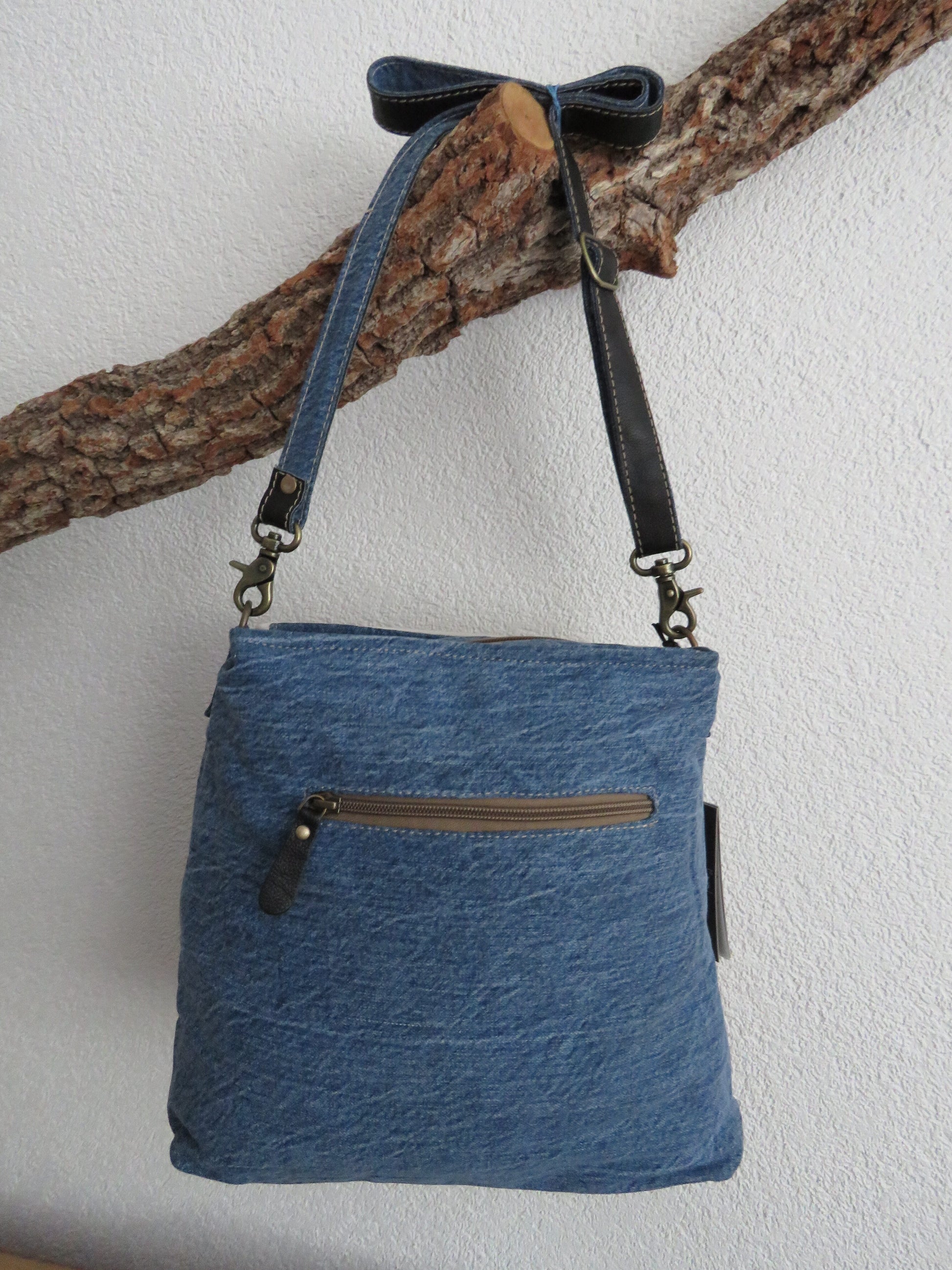 hand/schoudertas van Myra Bag (canvas/leer)