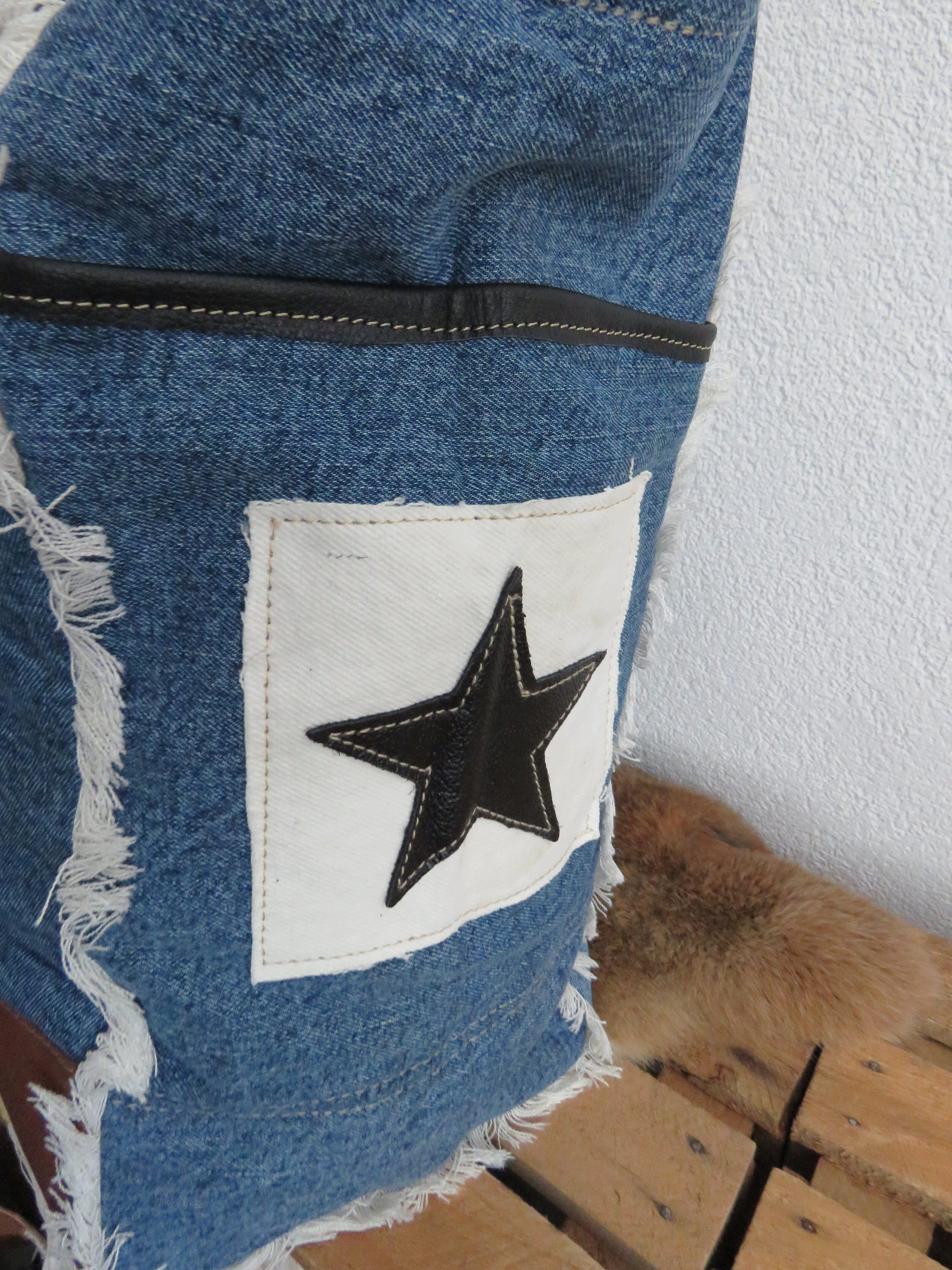 schoudertas/strandtas XXL tas van canvas en leer