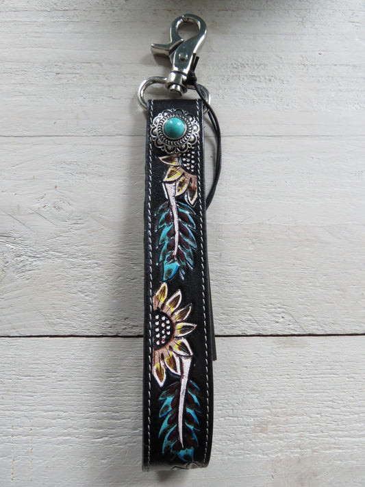 sleutel-/tashanger bohemian style (leer)