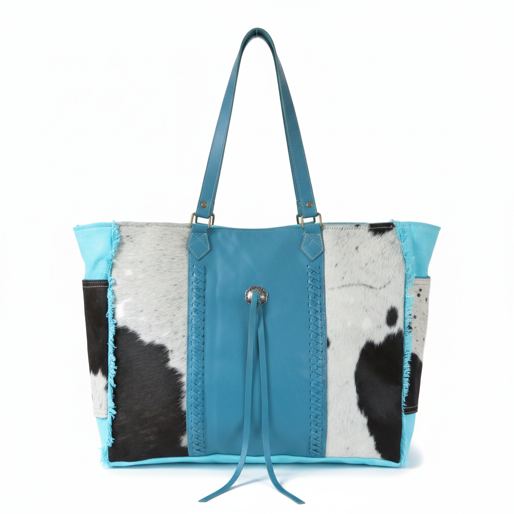 schoudertas/strandtas XXL tas van canvas en leer