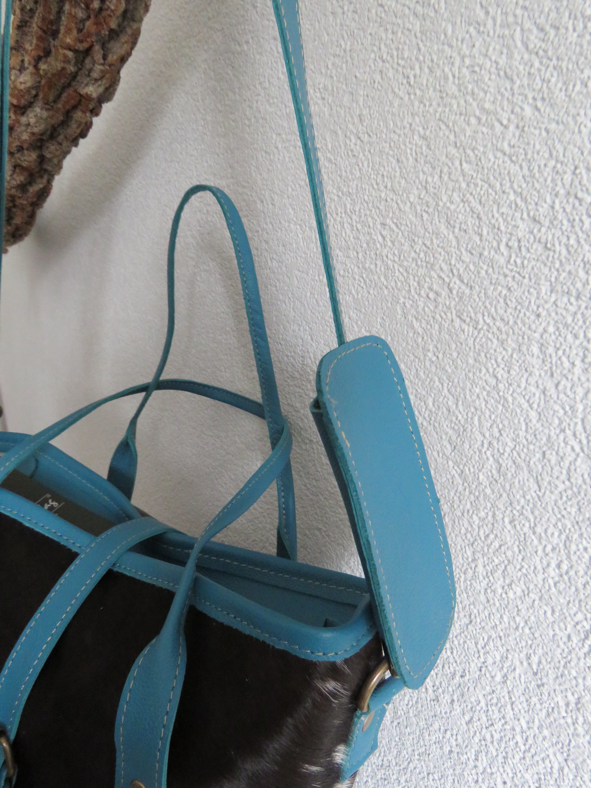 hand/schoudertas van Myra Bag (canvas en leer)