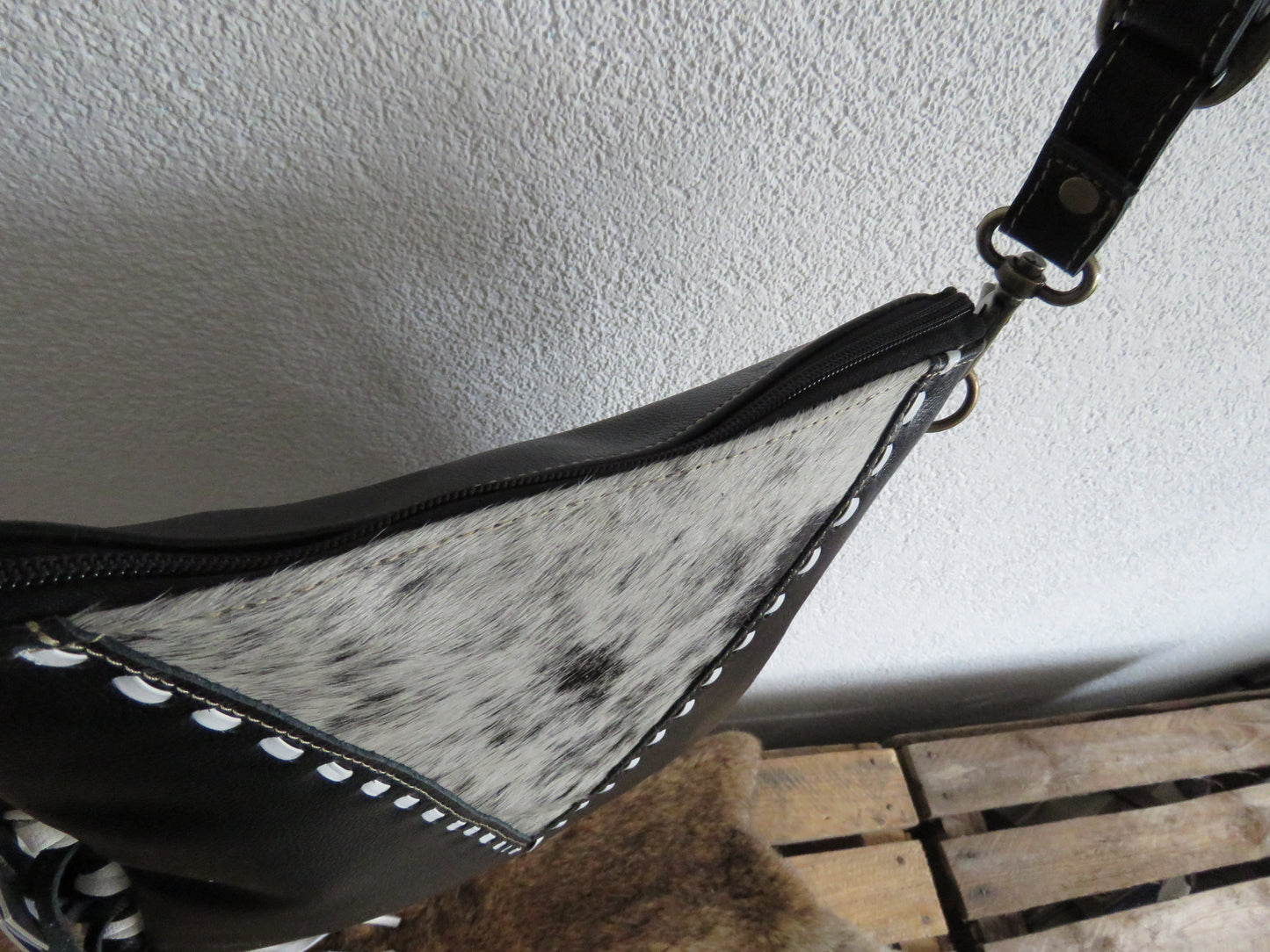 hand/schoudertas van Myra Bag (leer)