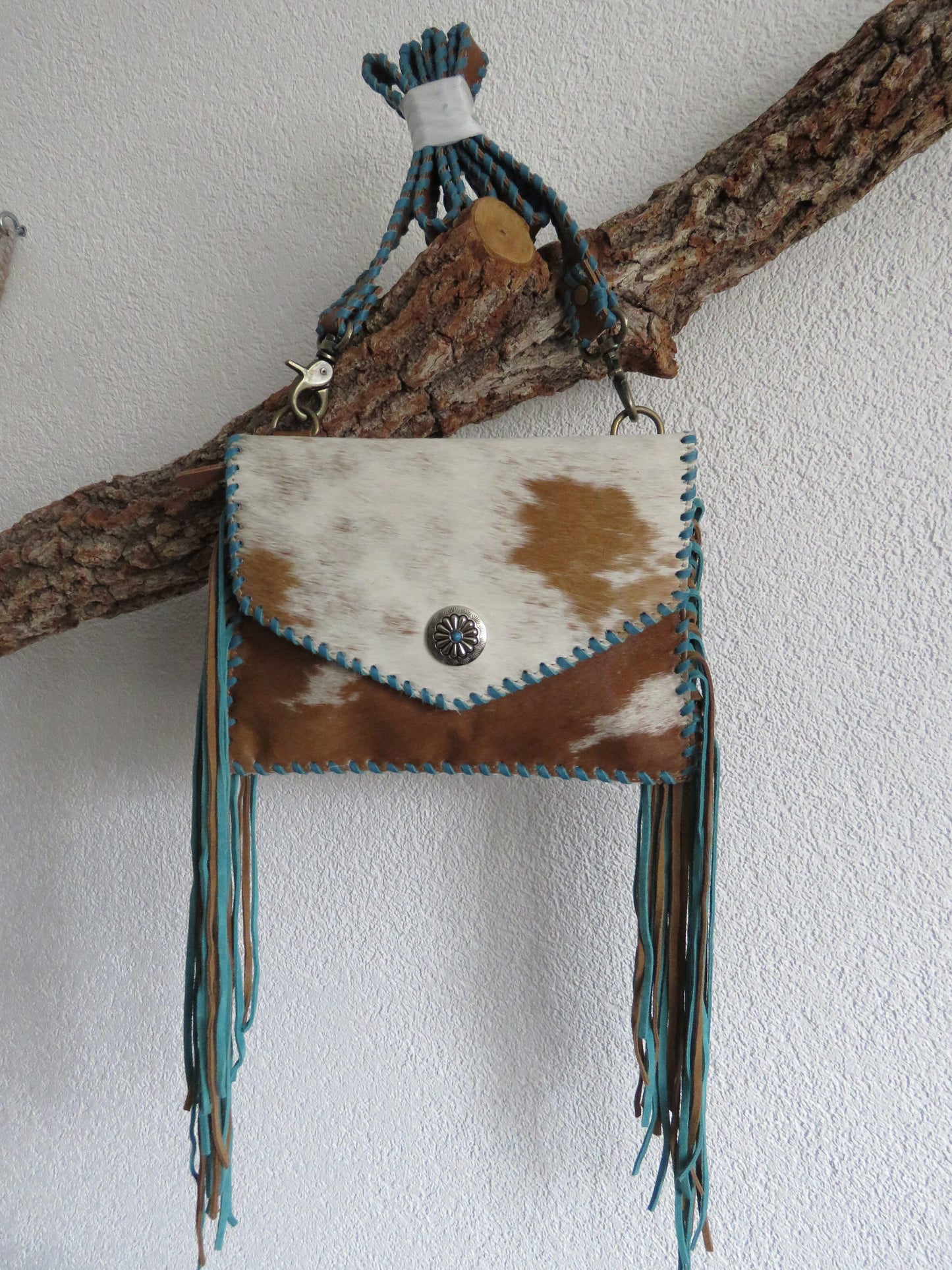 hand/schoudertas van Myra Bag (leer)