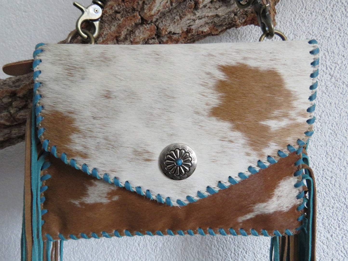 hand/schoudertas van Myra Bag (leer)
