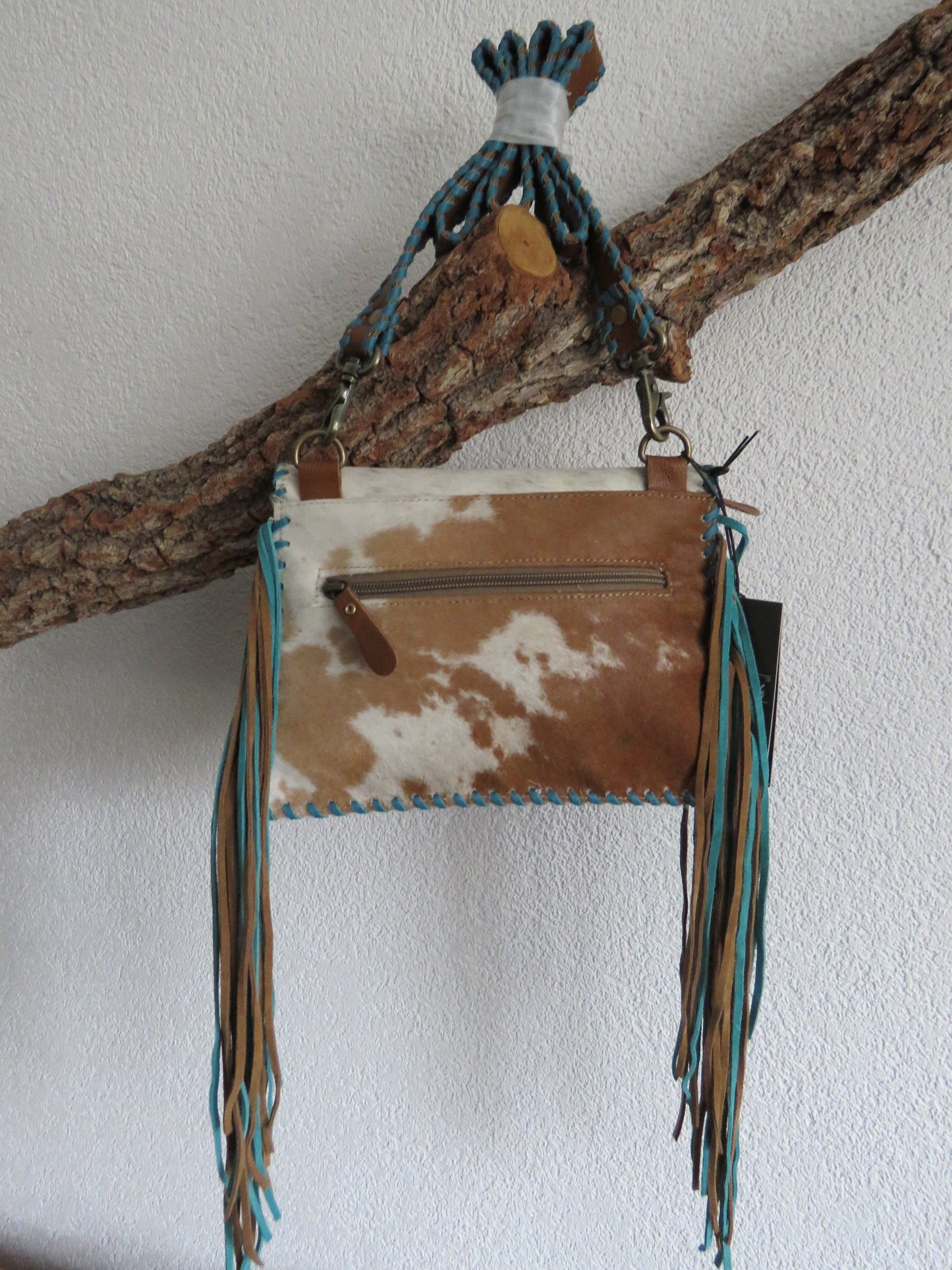 hand/schoudertas van Myra Bag (leer)