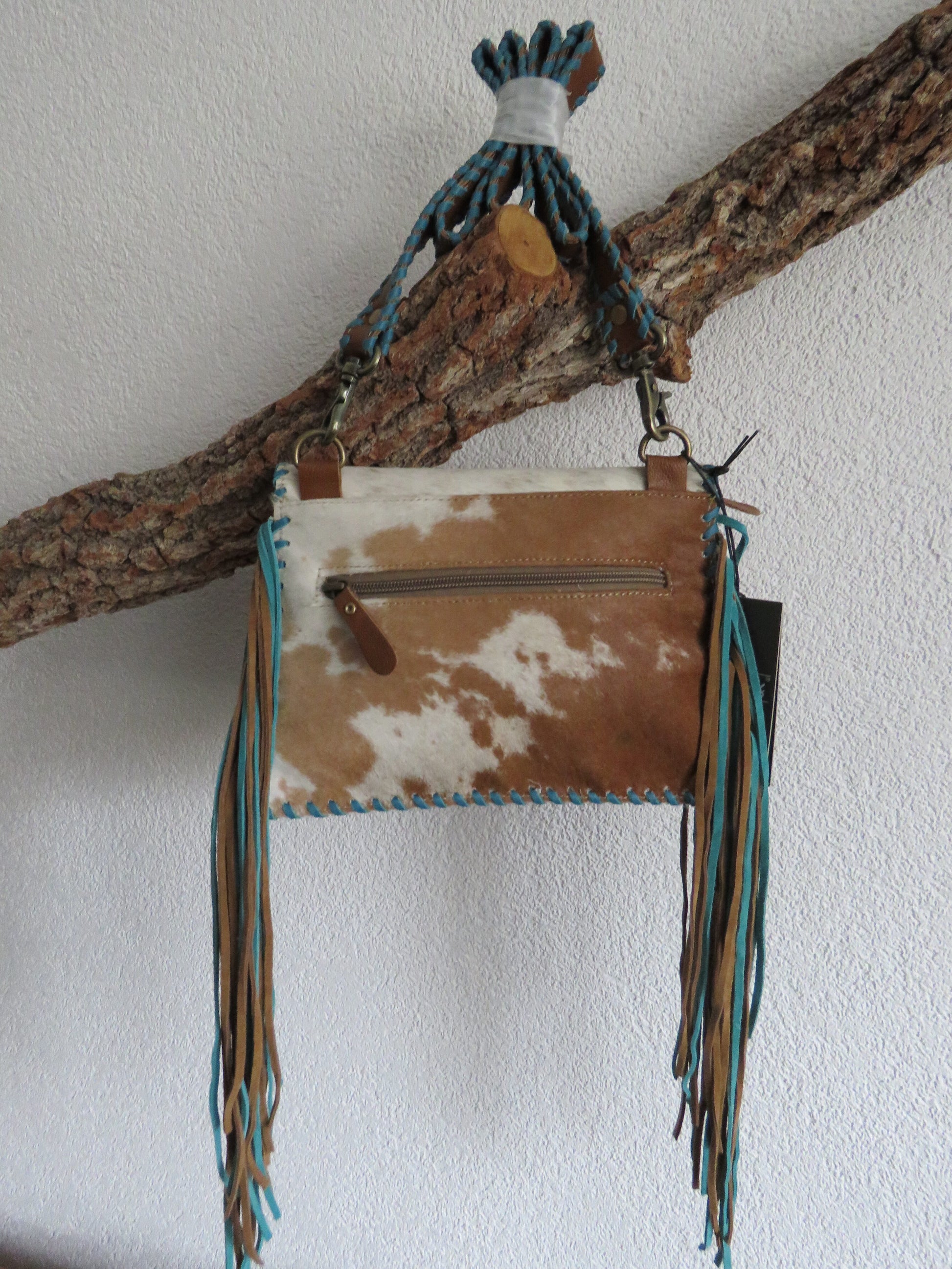 hand/schoudertas van Myra Bag (leer)