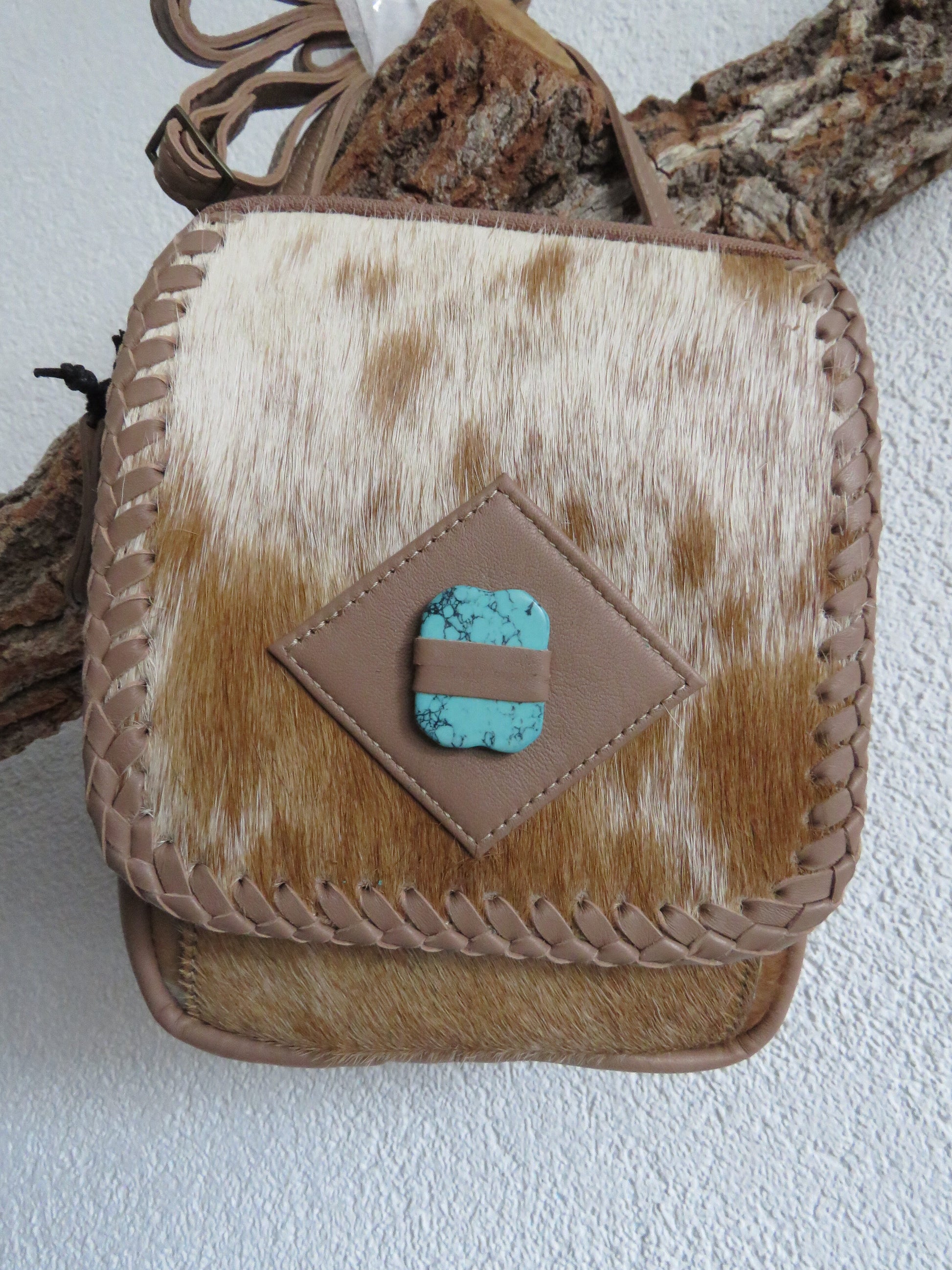 hand/schoudertas van Myra Bag (leer)