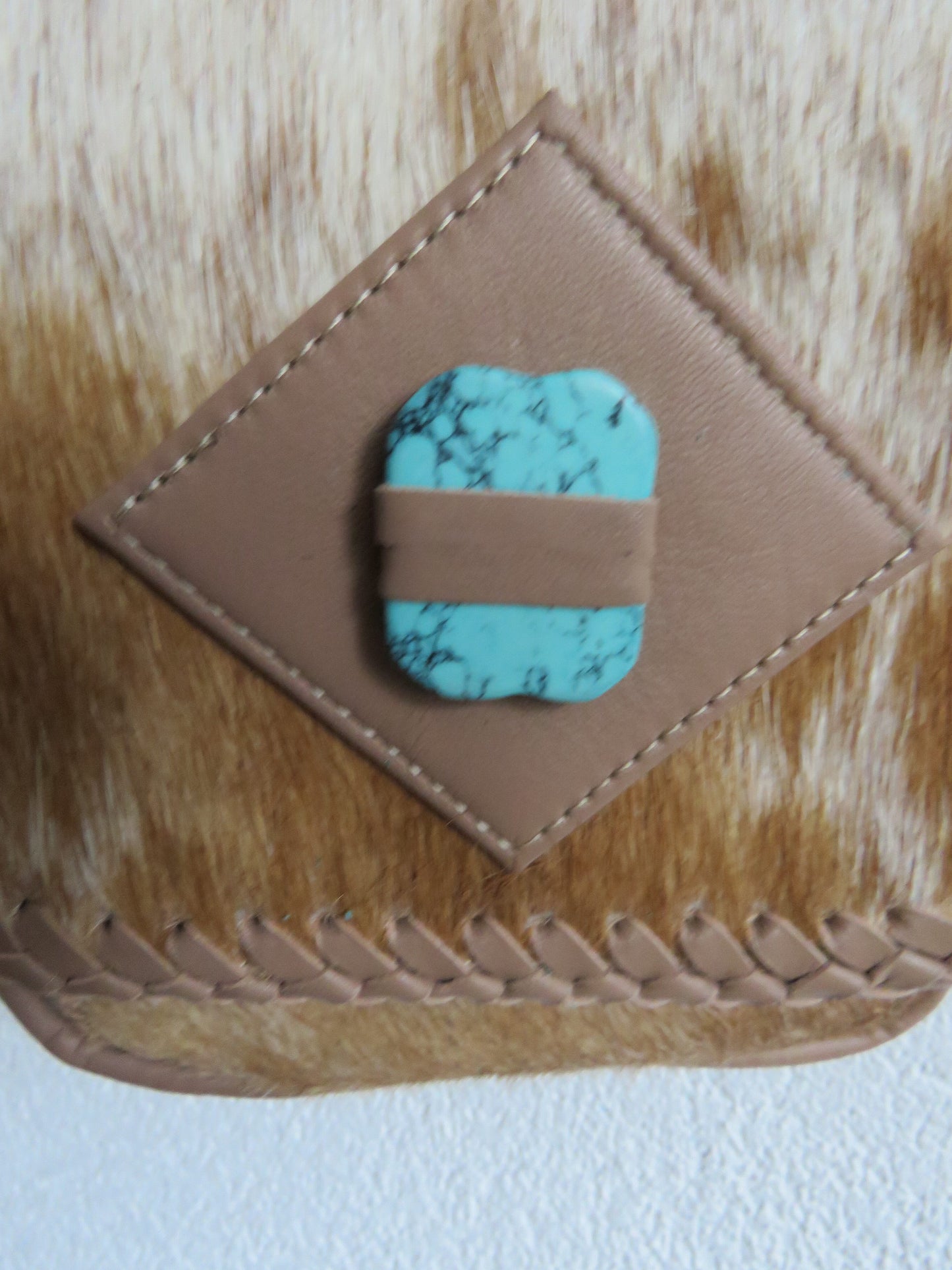 hand/schoudertas van Myra Bag (leer)