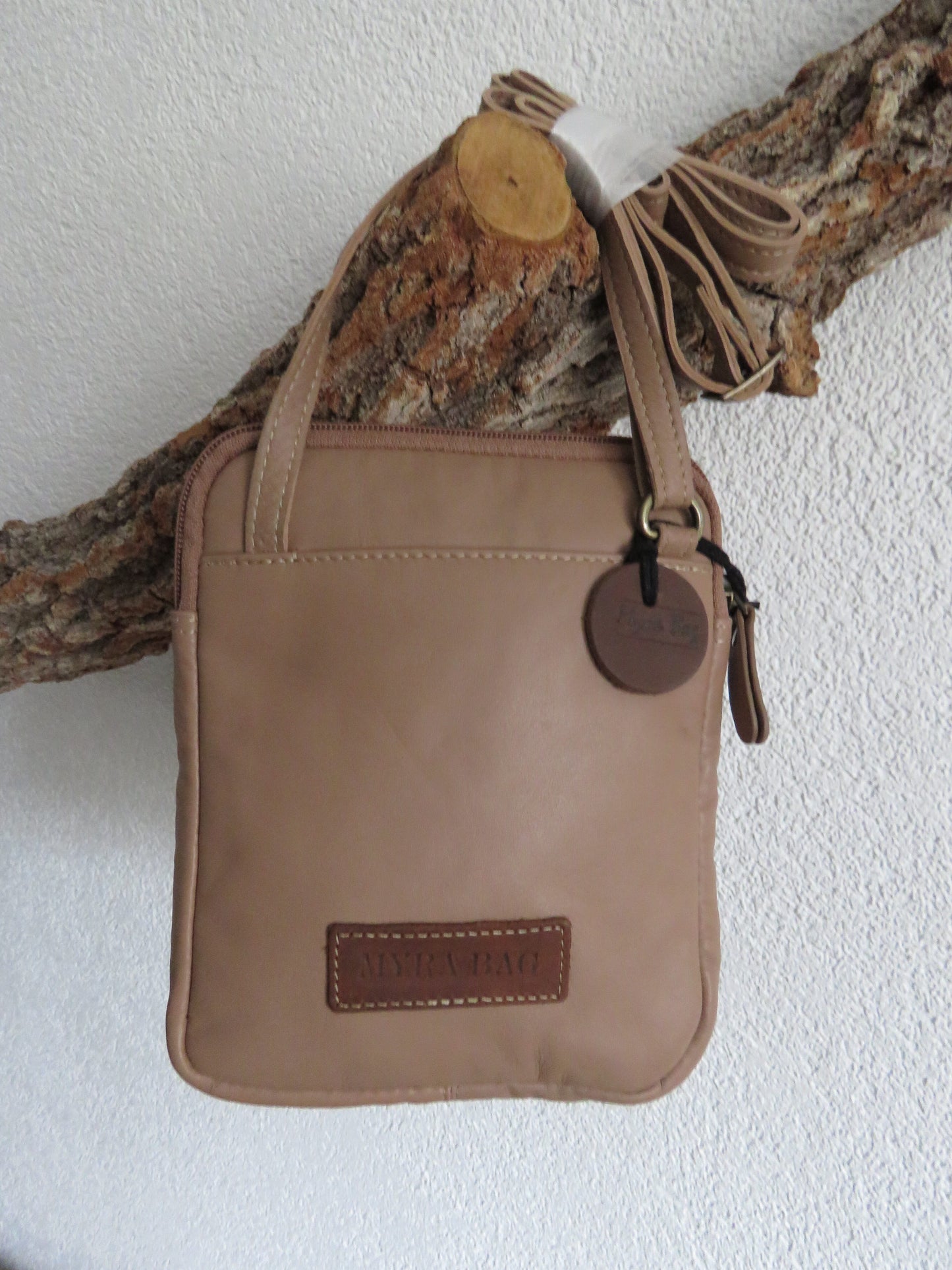 hand/schoudertas van Myra Bag (leer)