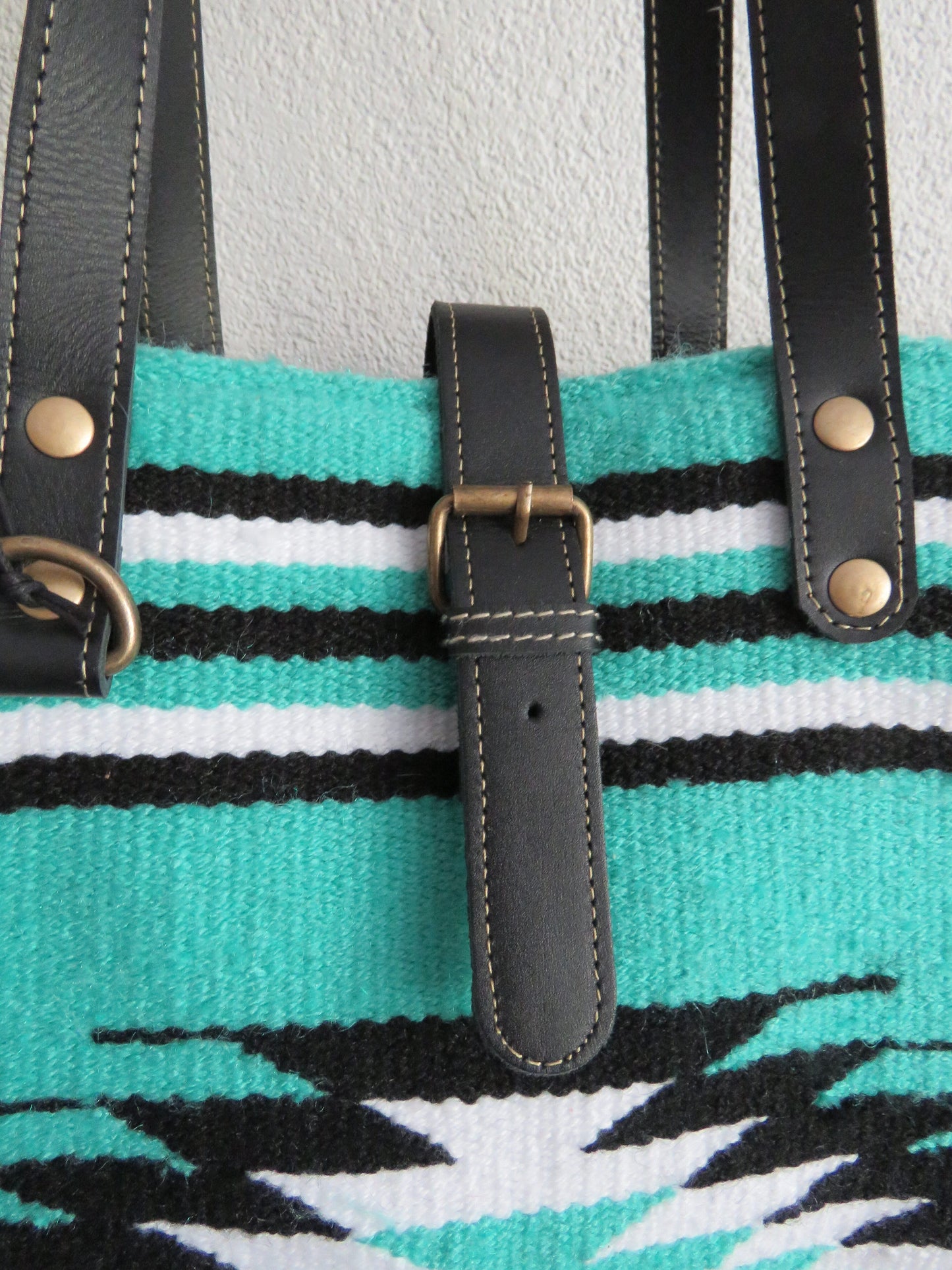schoudertas/strandtas XXL tas van canvas en leer