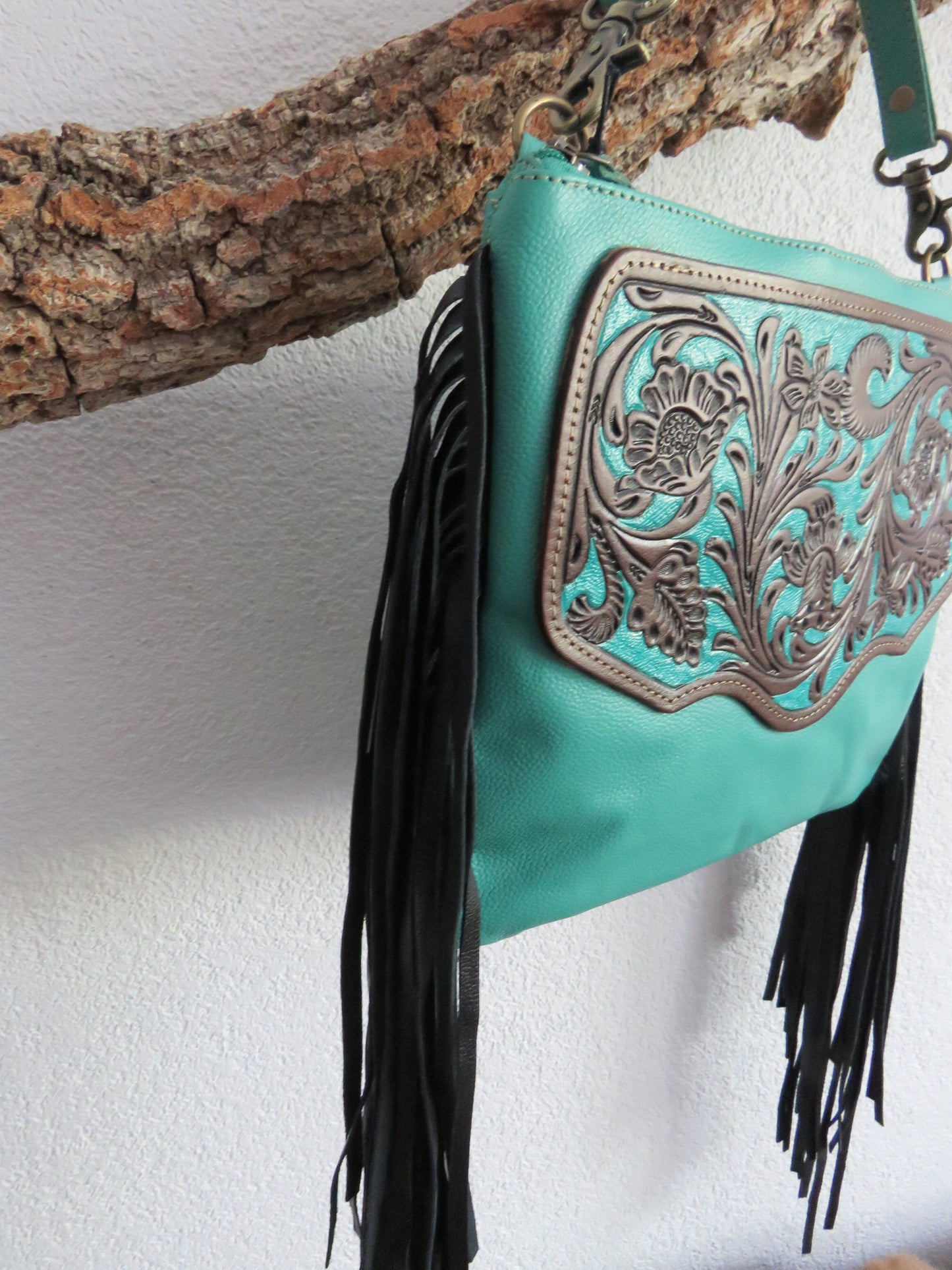 hand/schoudertas van Myra Bag (leer)