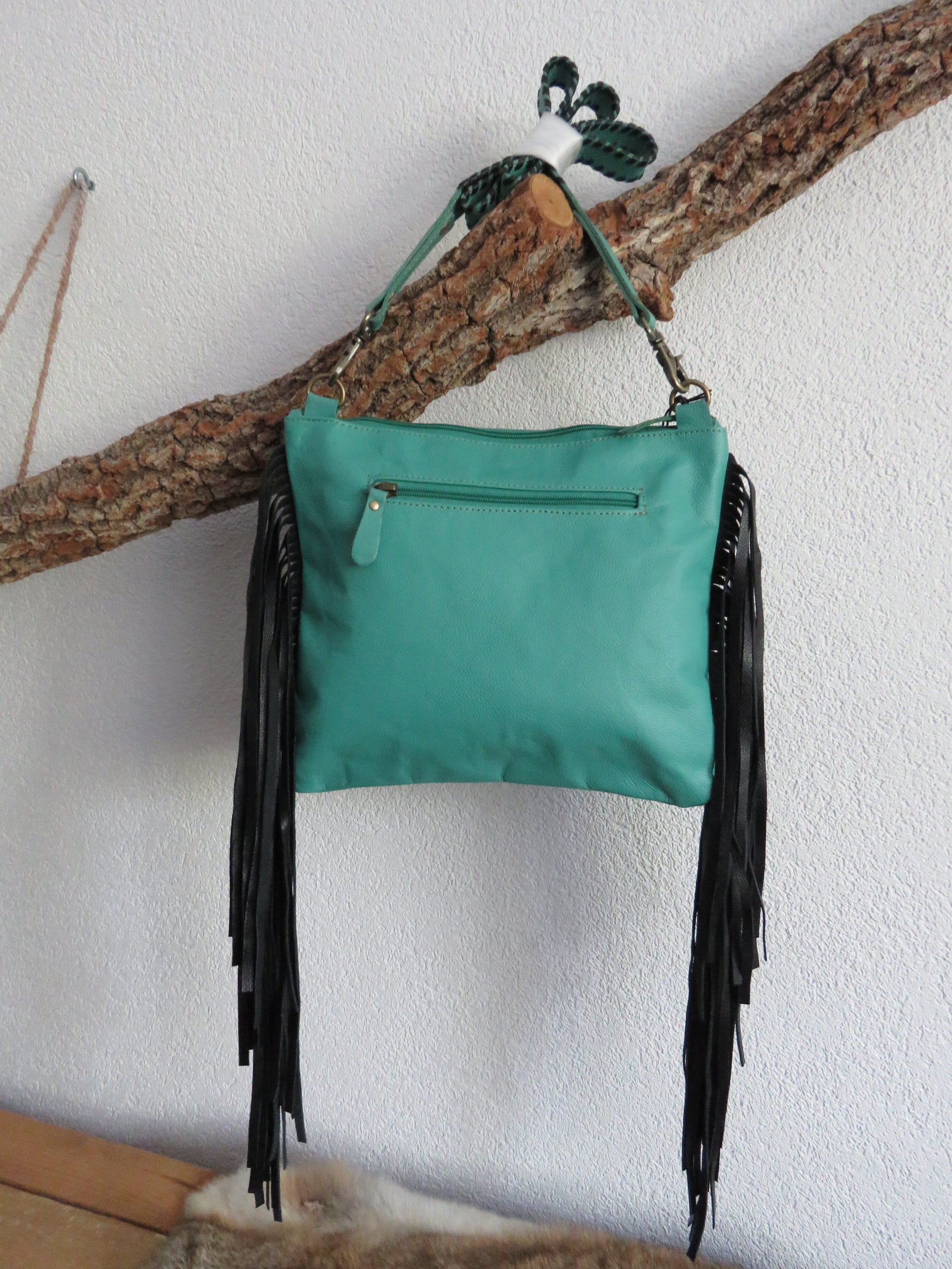 hand/schoudertas van Myra Bag (leer)