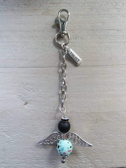 Sleutelhanger/tashanger (geluksengeltje/wensengeltje)