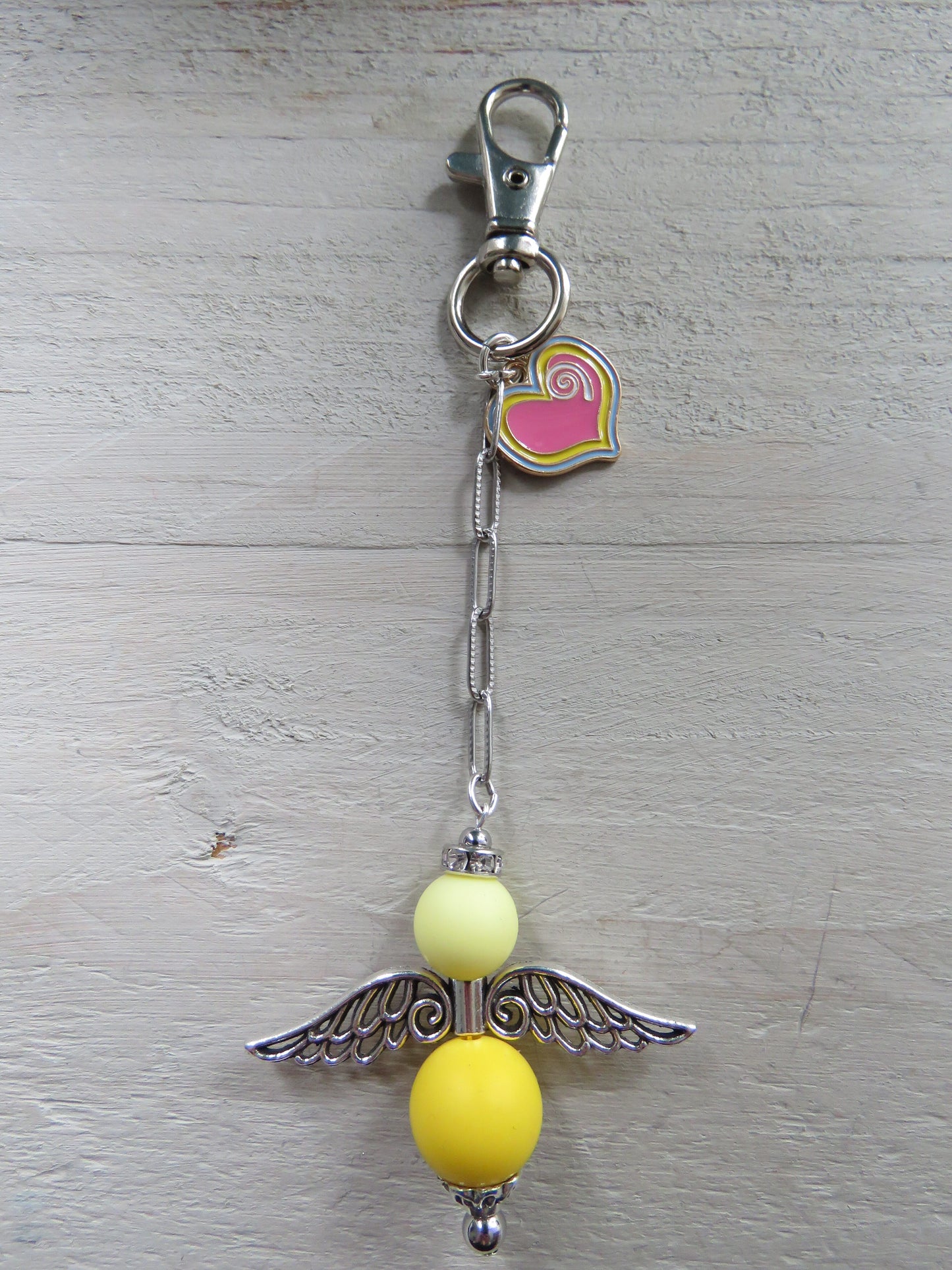 Sleutelhanger/tashanger (geluksengeltje/wensengeltje)