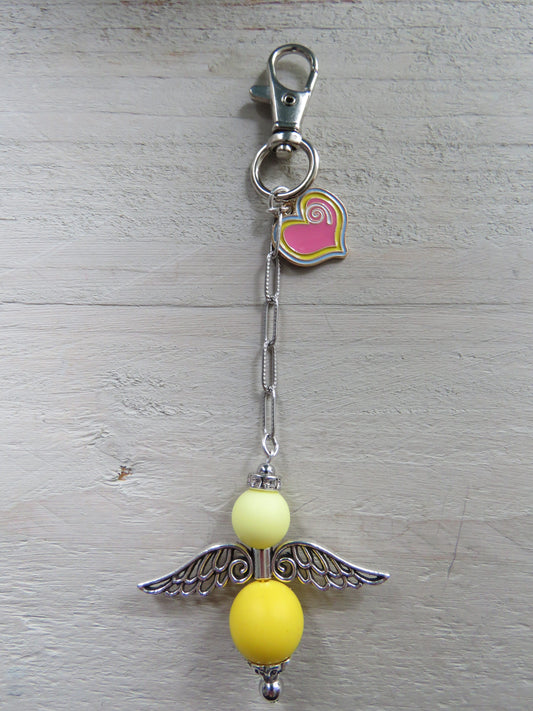 Sleutelhanger/tashanger (geluksengeltje/wensengeltje)