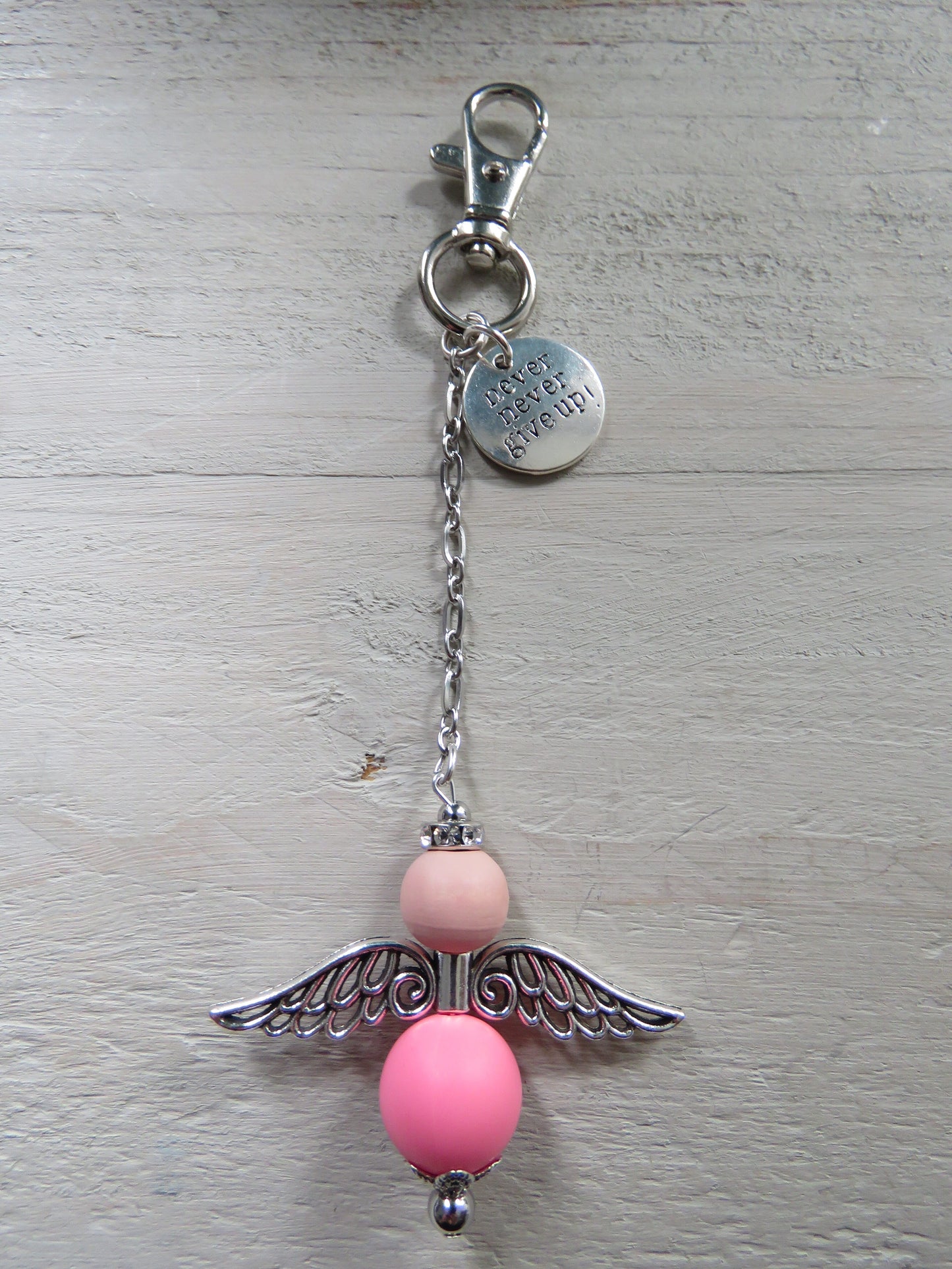 Sleutelhanger/tashanger (geluksengeltje/wensengeltje)