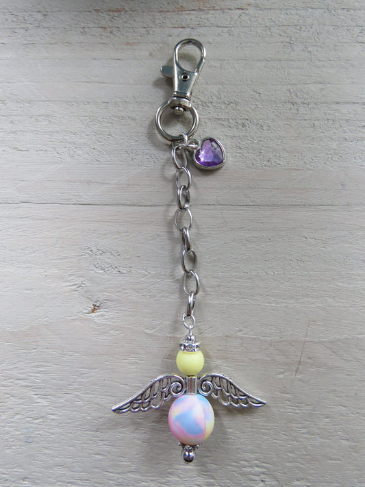 Sleutelhanger/tashanger (geluksengeltje/wensengeltje)