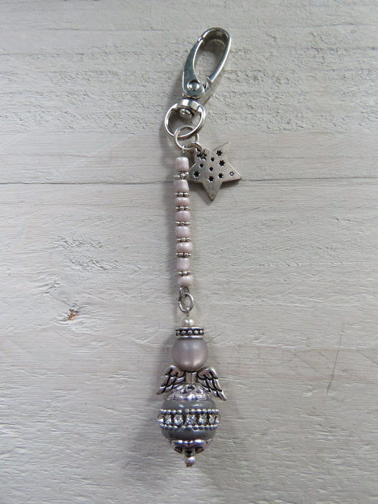 Sleutelhanger/tashanger (geluksengeltje/wensengeltje)
