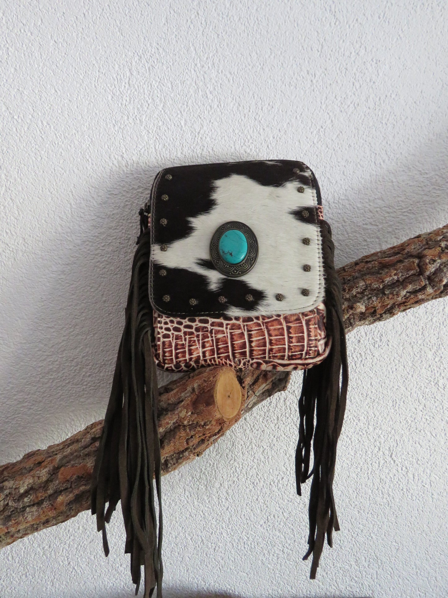 hand/schoudertas van Myra Bag (leer)