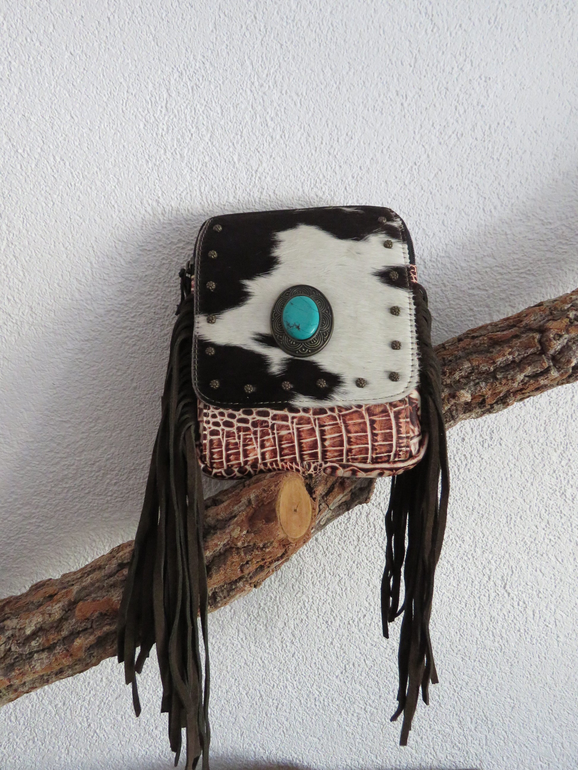 hand/schoudertas van Myra Bag (leer)