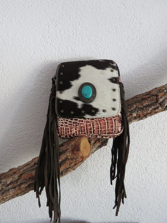hand/schoudertas van Myra Bag (leer)