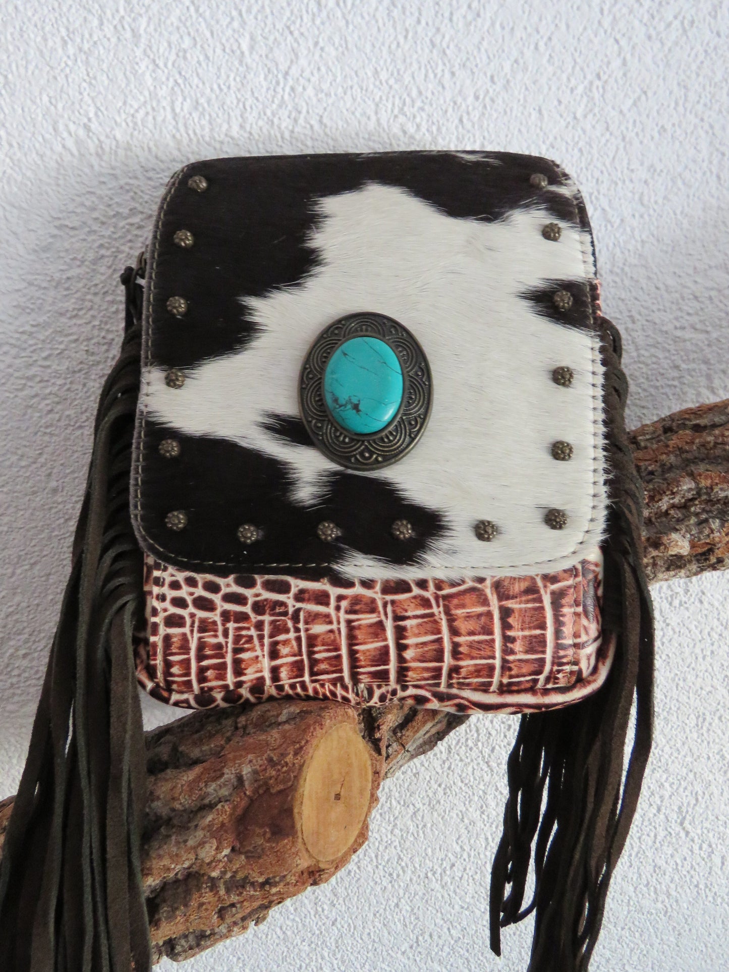 hand/schoudertas van Myra Bag (leer)