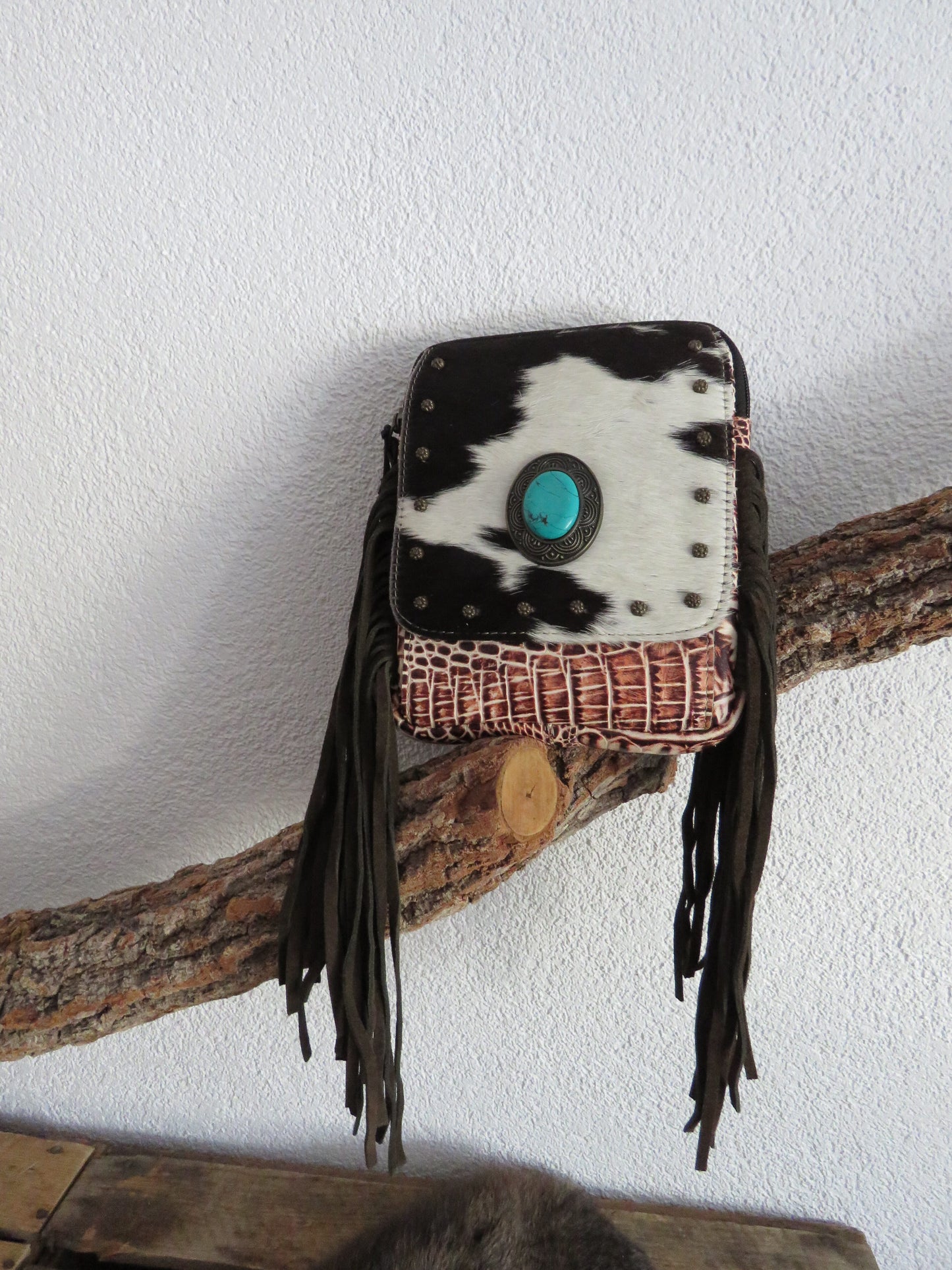 hand/schoudertas van Myra Bag (leer)