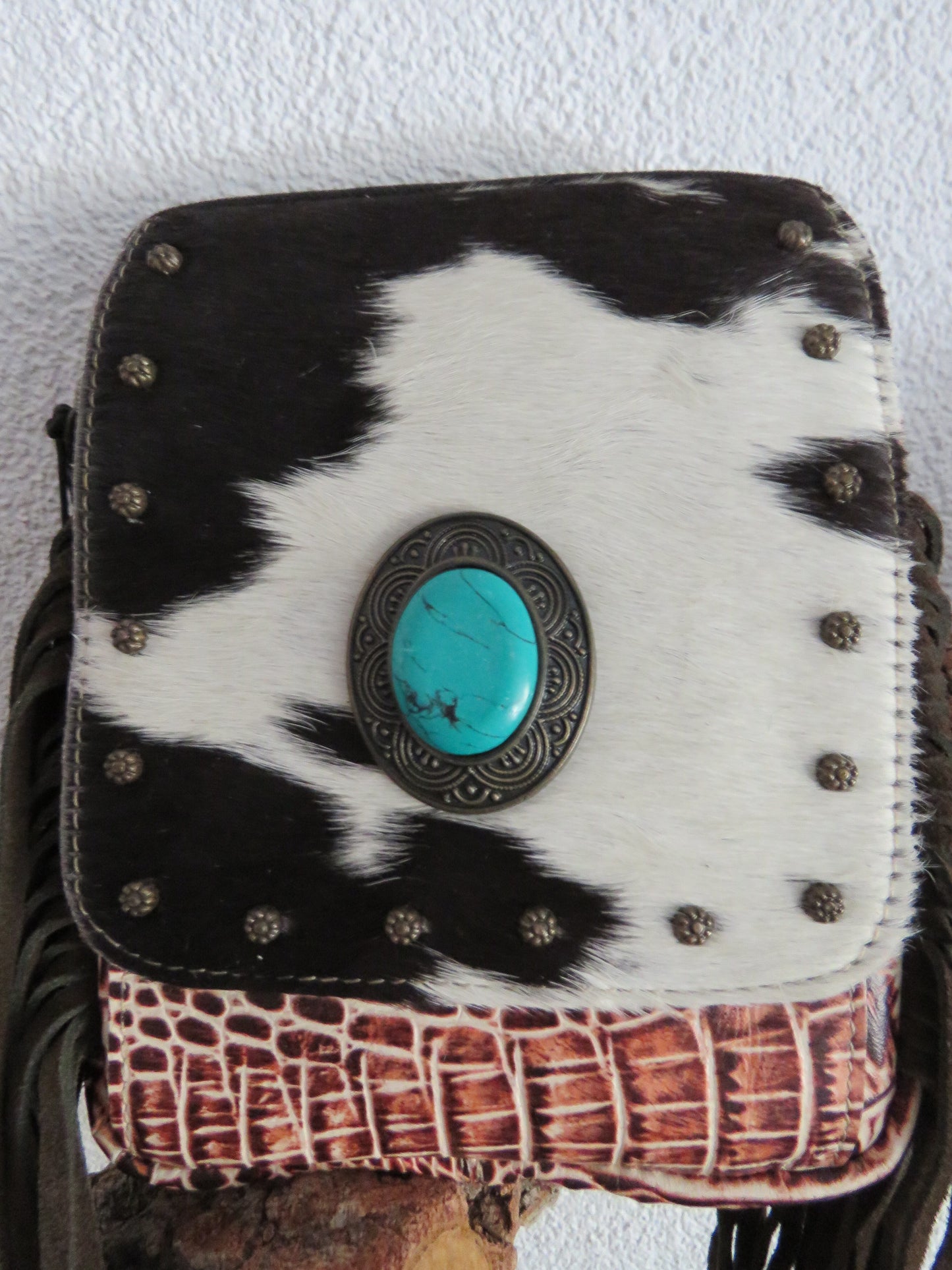 hand/schoudertas van Myra Bag (leer)