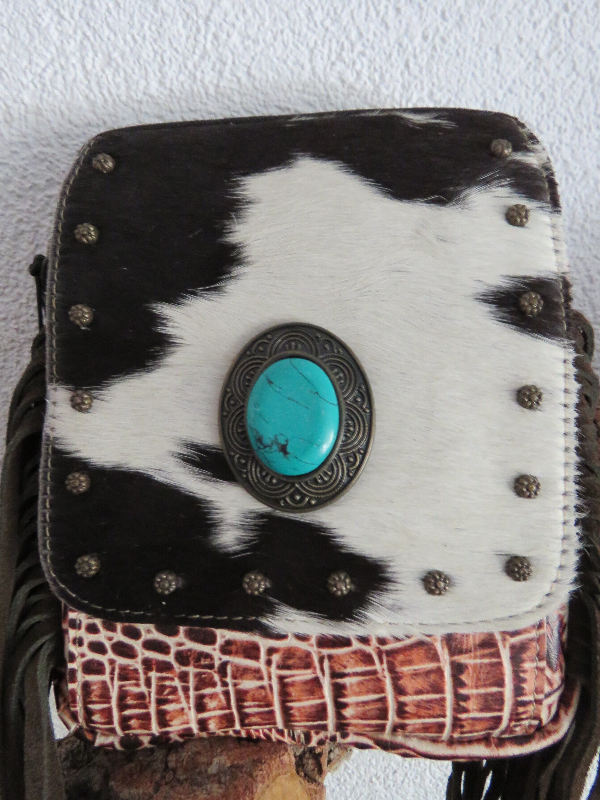 hand/schoudertas van Myra Bag (leer)