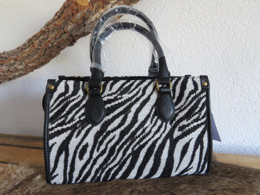 hand/schoudertas (zebra)