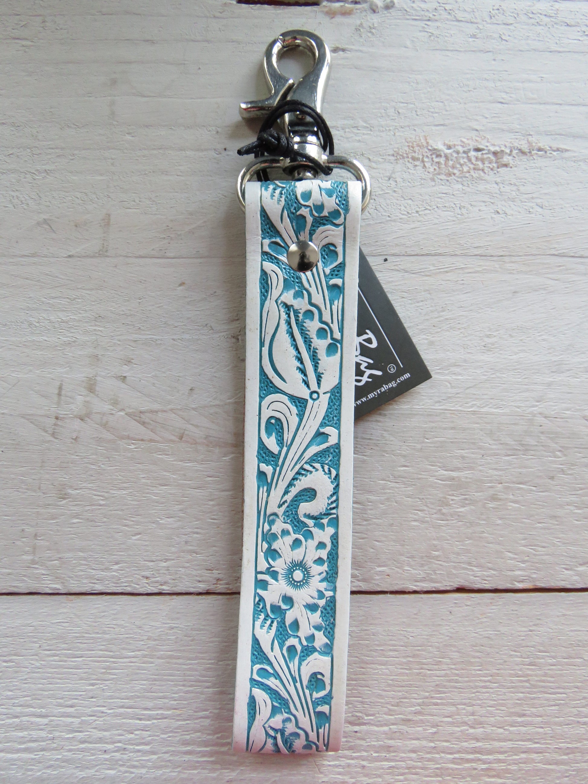 sleutel-/tashanger bohemian style (leer)