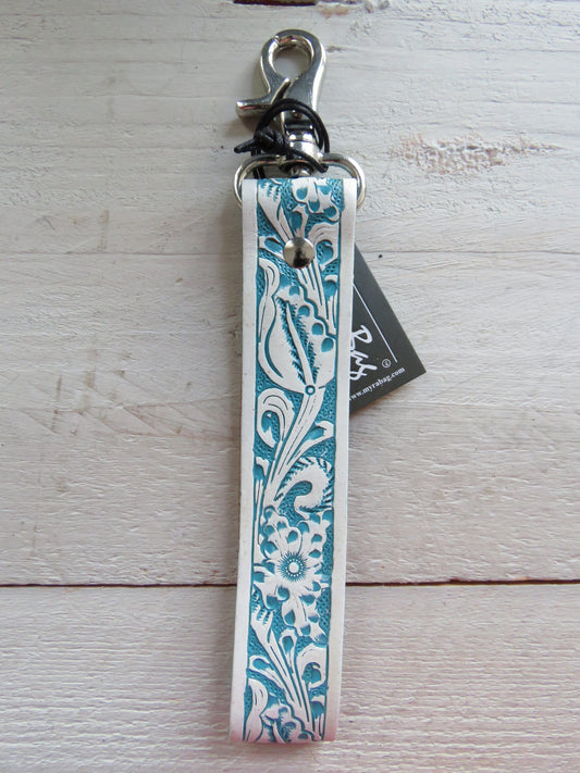 sleutel-/tashanger bohemian style (leer)