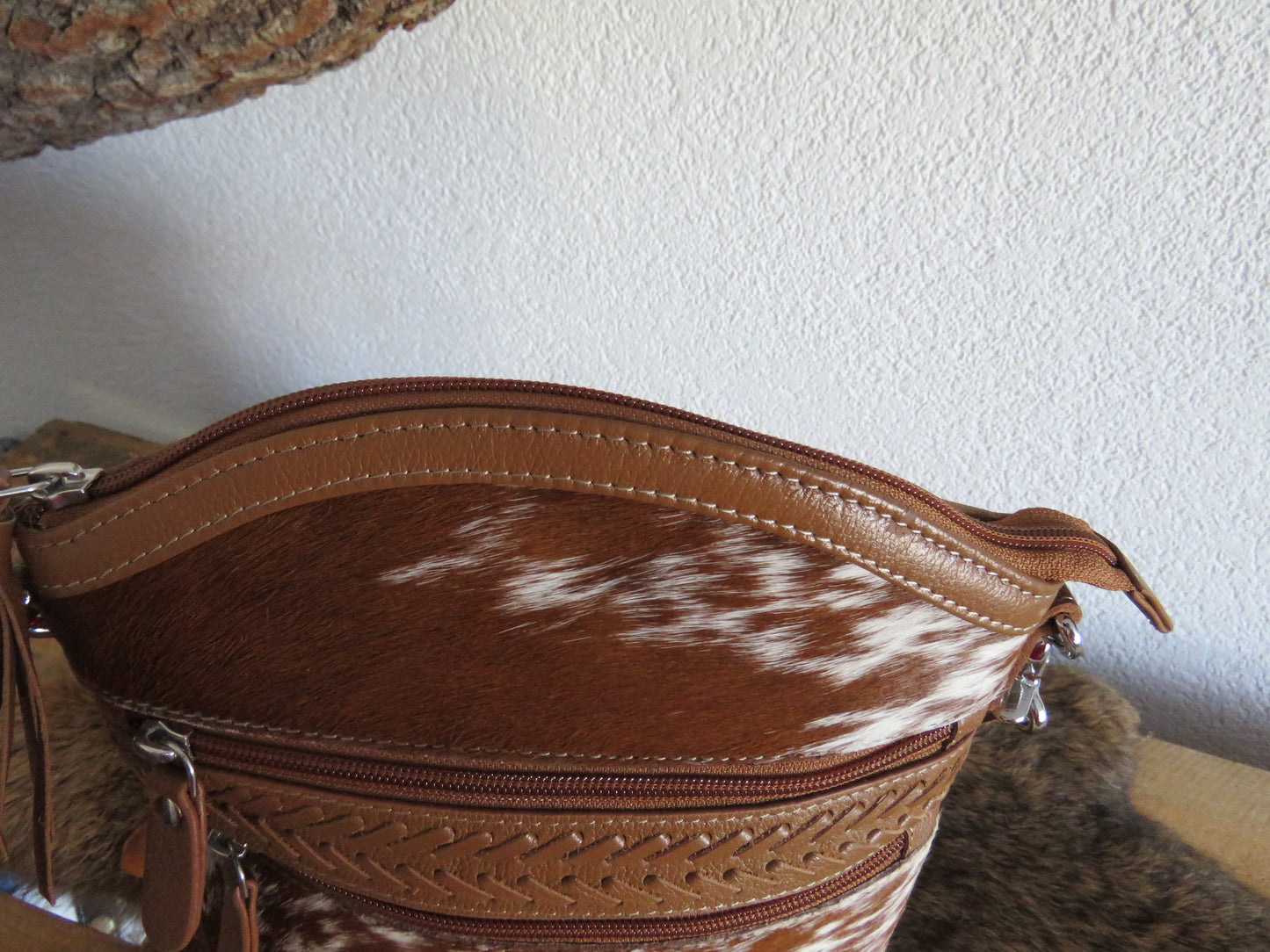 schoudertas van Myra Bag (leer)