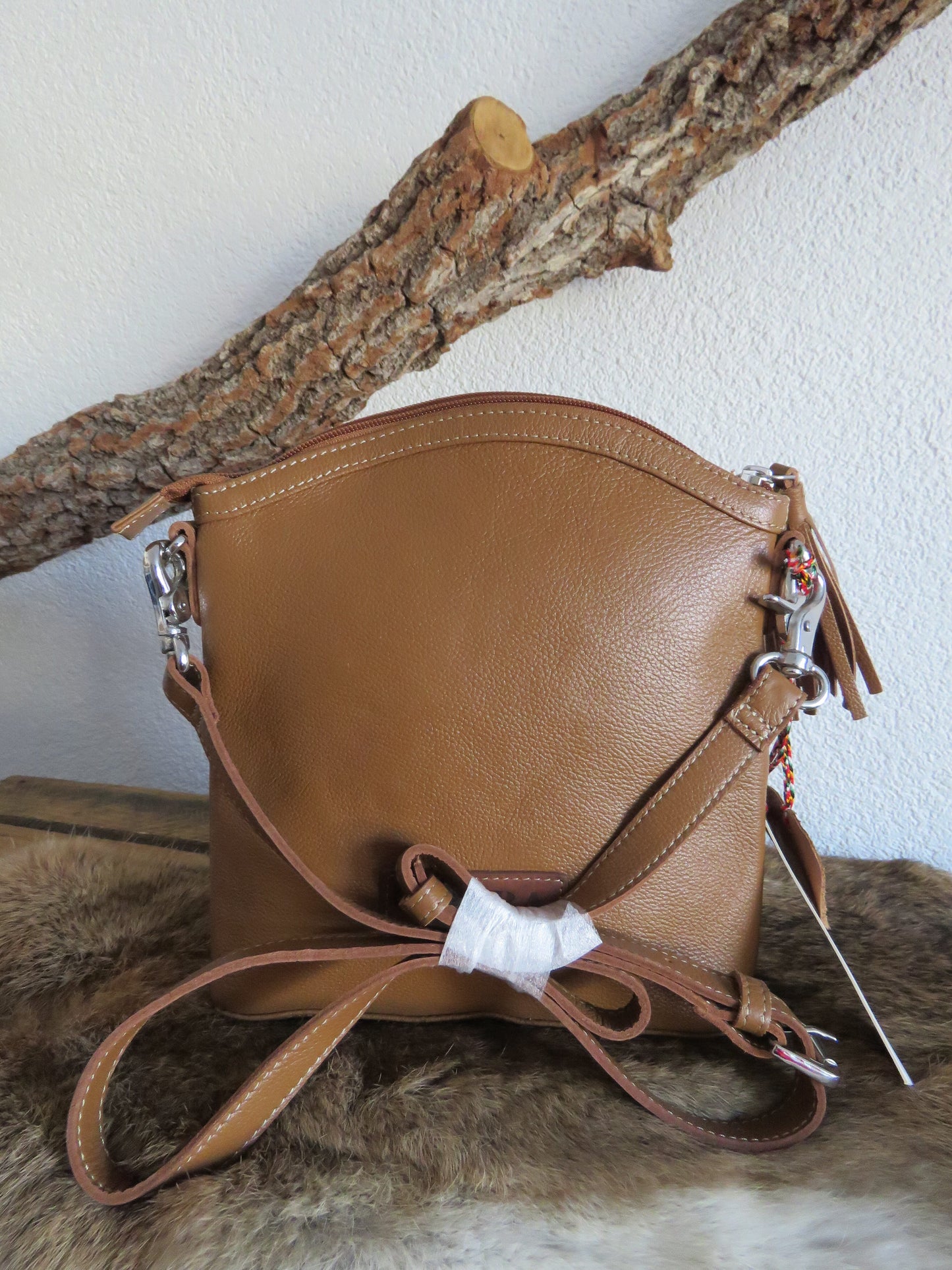 schoudertas van Myra Bag (leer)