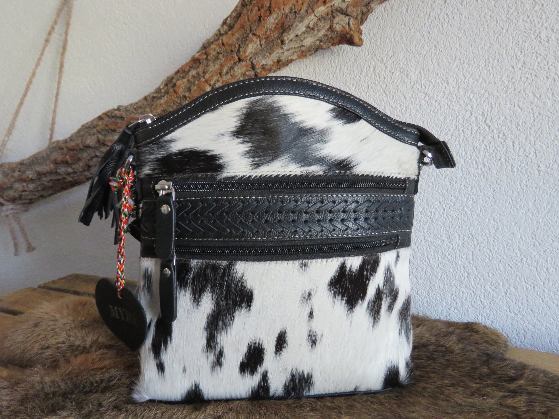 schoudertas van Myra Bag (leer)