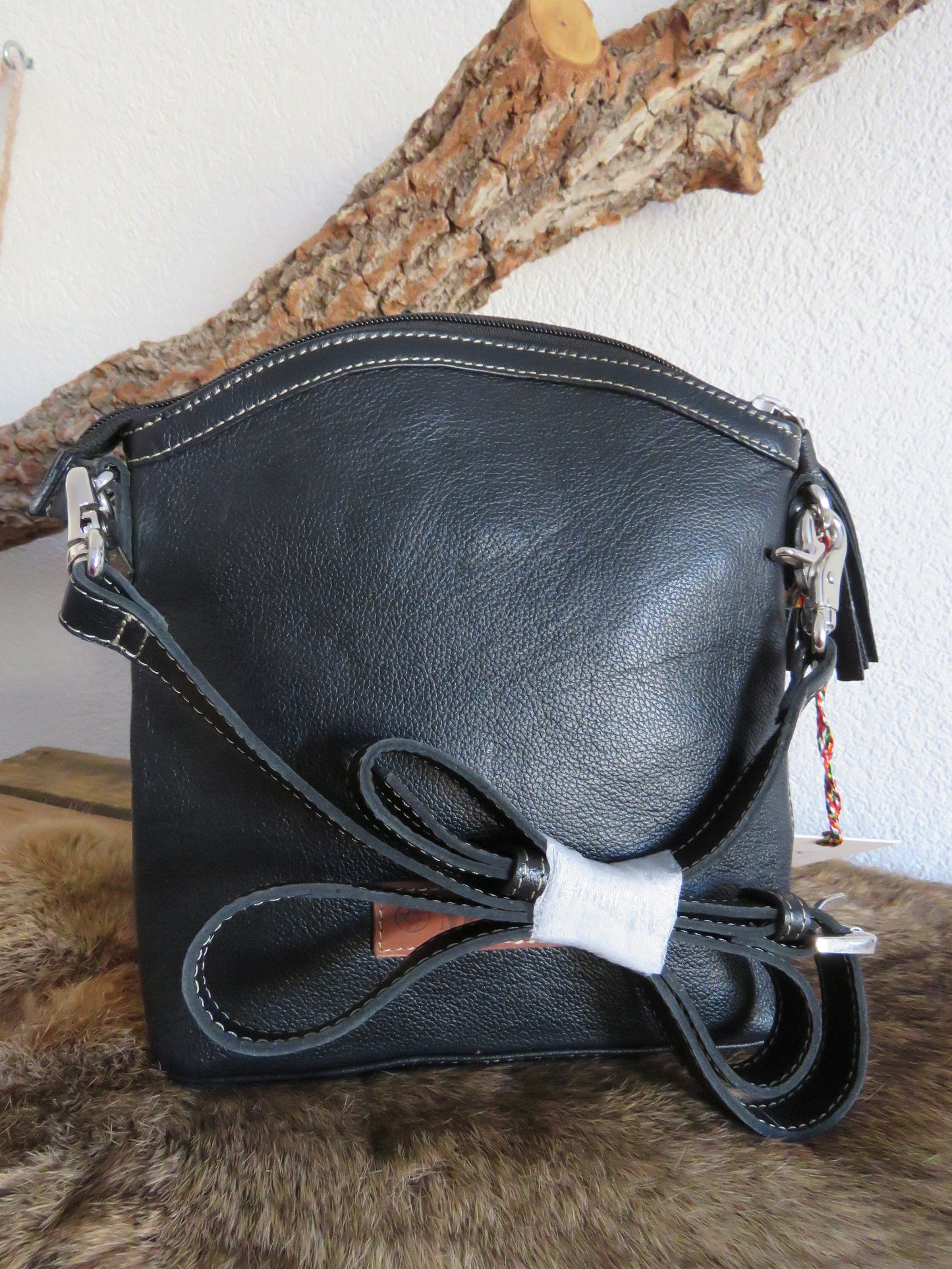 schoudertas van Myra Bag (leer)