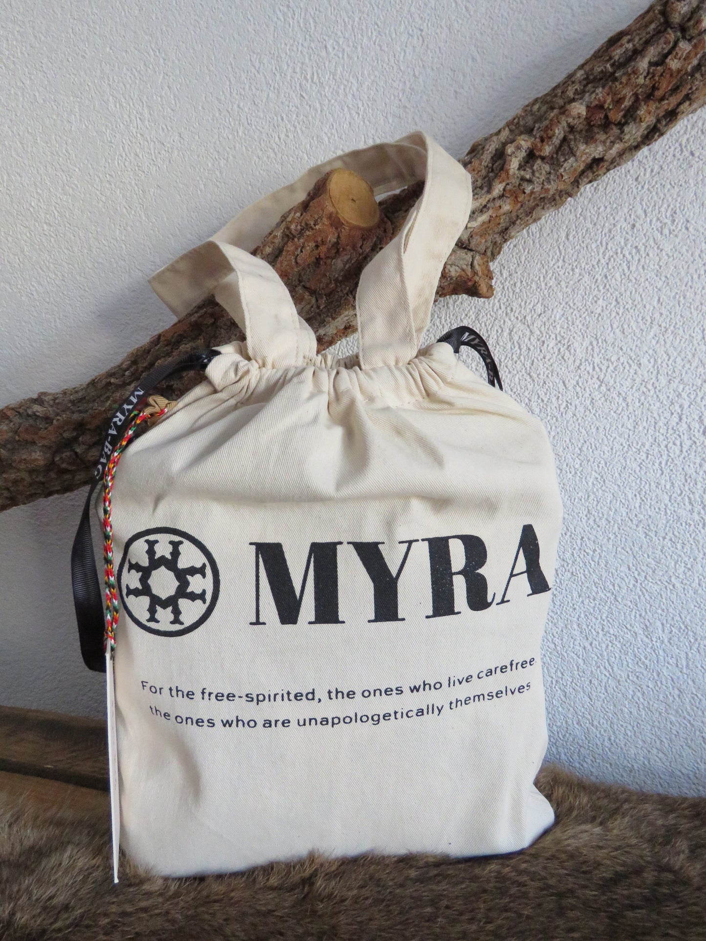 schoudertas van Myra Bag (leer)