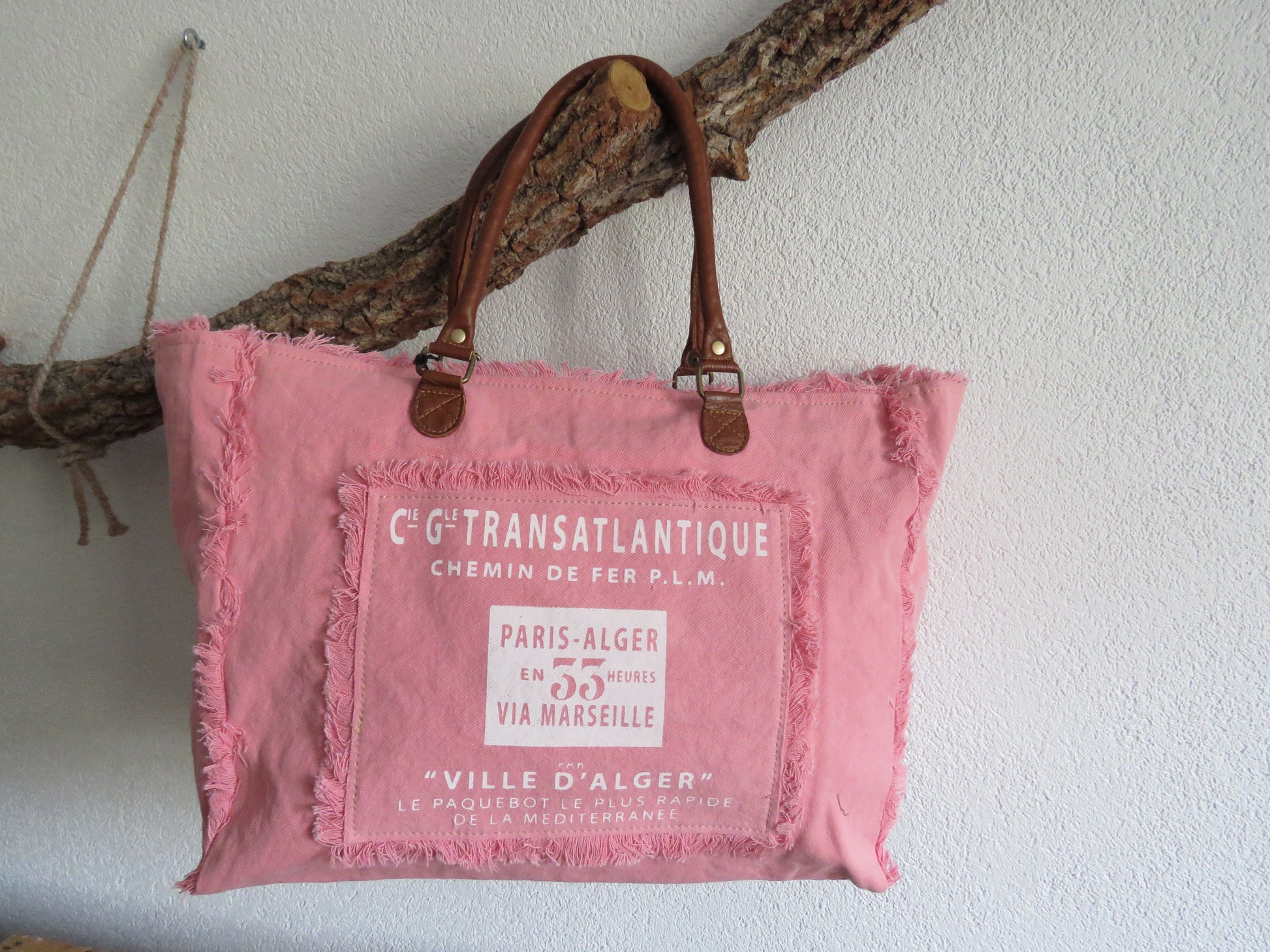 schoudertas-/strandtas-/sport-/weekendtas (canvas en leer)