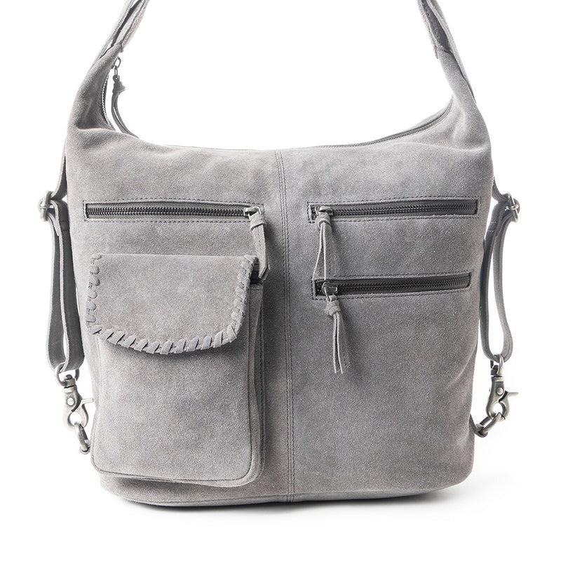 hand/schoudertas van Myra Bag (suède)
