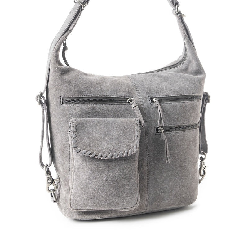 hand/schoudertas van Myra Bag (suède)
