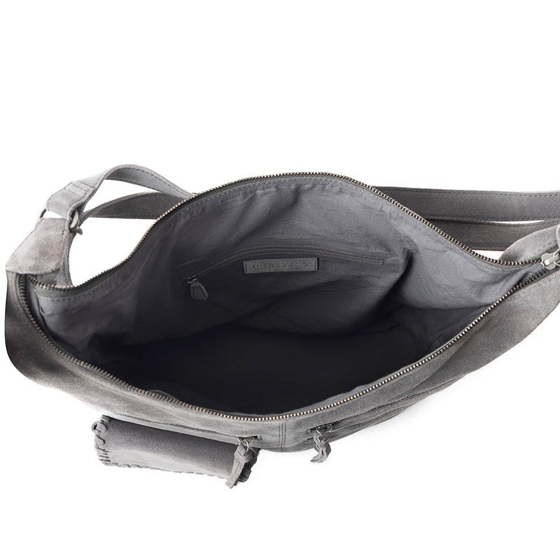 hand/schoudertas van Myra Bag (suède)