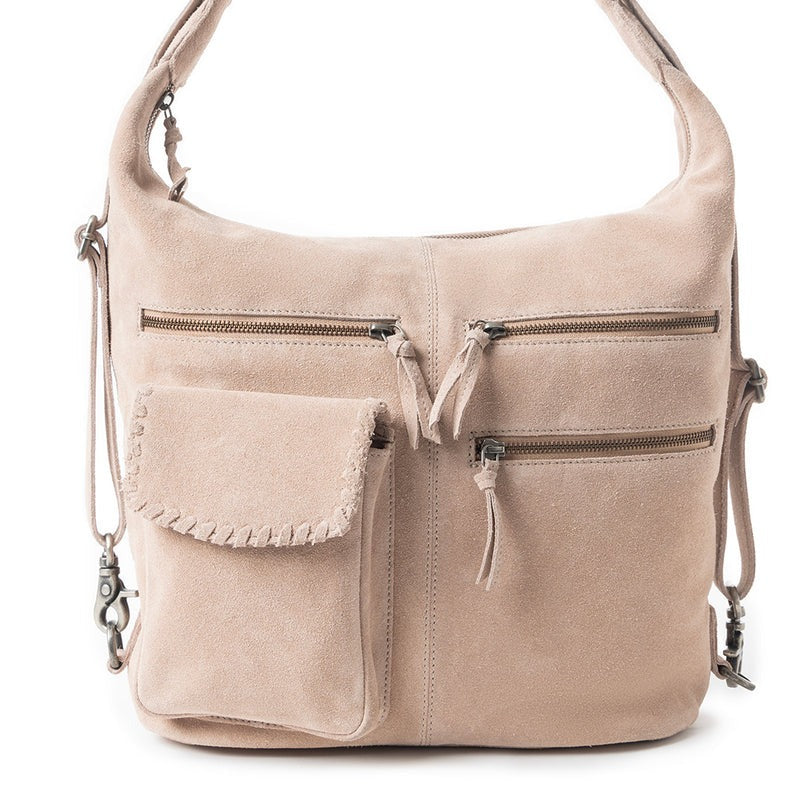 hand/schoudertas van Myra Bag (suède)