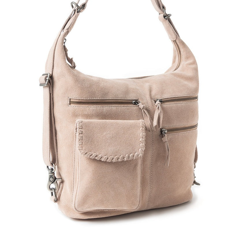 hand/schoudertas van Myra Bag (suède)