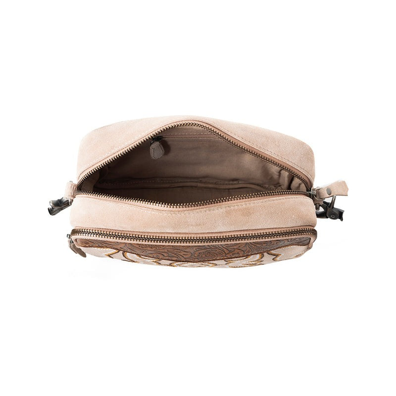 schoudertas van Myra Bag (suède)