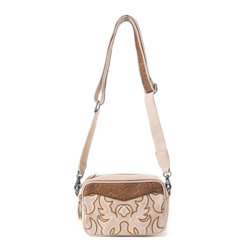 schoudertas van Myra Bag (suède)