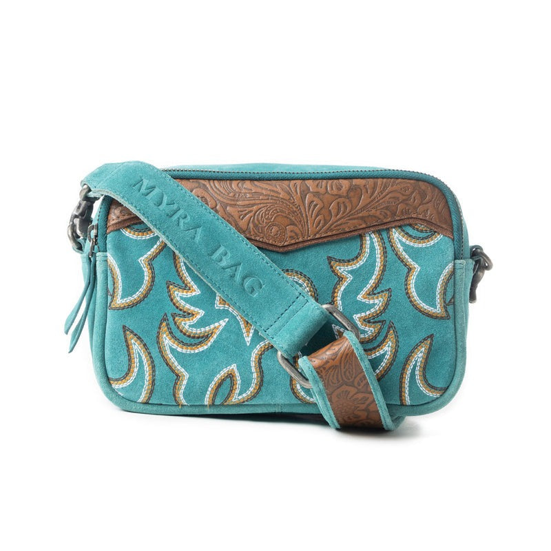 schoudertas van Myra Bag (suède)